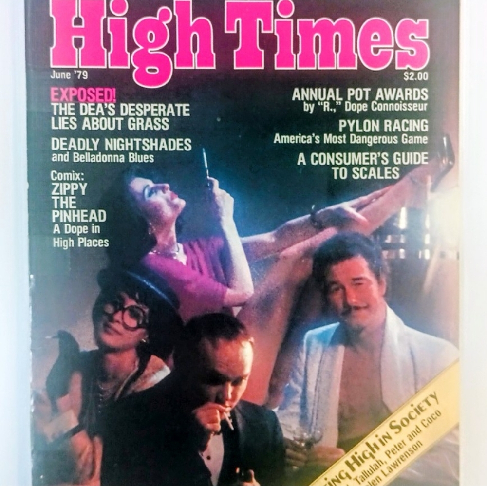 Vintage High Times Magazine June 1979 Wavy Gravy Zippy Pinhead Free Shipping
